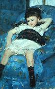 Mary Cassatt Little Girl in a Blue Armchair oil